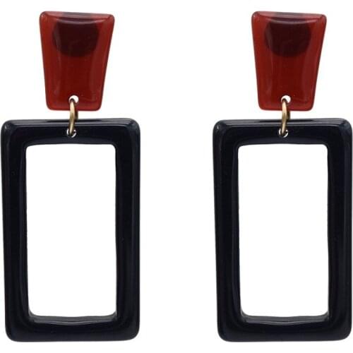 Boho Party Long Acrylic Earring Fashion Bijoux Jewelry for Women Drop Earring Fashion Geometric Statement Earring Female Brincos