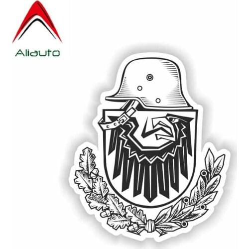 Aliauto German Army Coat of Arms Emblem Eagle Car Sticker Sunscreen Waterproof Reflective Decal Accessories PVC,12cm*10cm