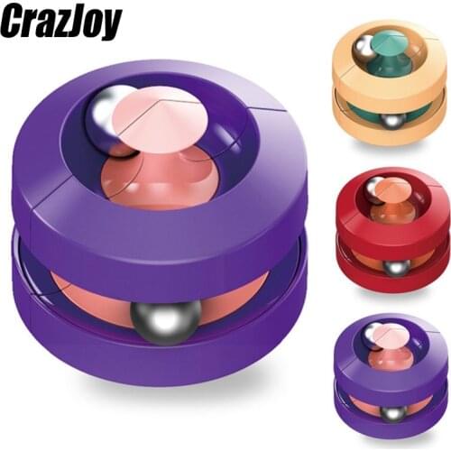 Fingertip Anti stress toy Rotating balls spinning Beans Fidget Toys educational rotation Relief Spin Bead Puzzles for Child Game