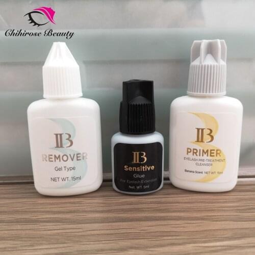 1 Set IB sensitive Glue Lash Primer gel Remover for Eyelash Extensions Glue Lower irritation Korea Black False eyelash Glue