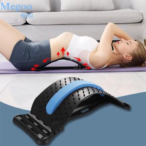 Back Massage Muscle Relax Stretcher Posture Therapy Corrector Lumbar Spine Massager Stretcher Neck Waist Shoulder Pain Relief