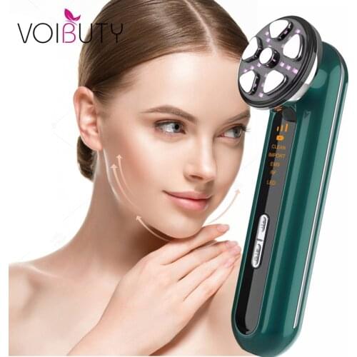 Mesotherapy Electroporation RF Radio Frequency LED Photon Face Lifting Tighten Wrinkle Removal Facial Skin Care Beauty Massager