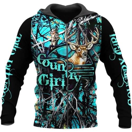 Hunting Deer pattern 3D All Over Printed Mens Hoodie Harajuku Fashion Sweatshirt Unisex Casual jacket Pullover KJ048