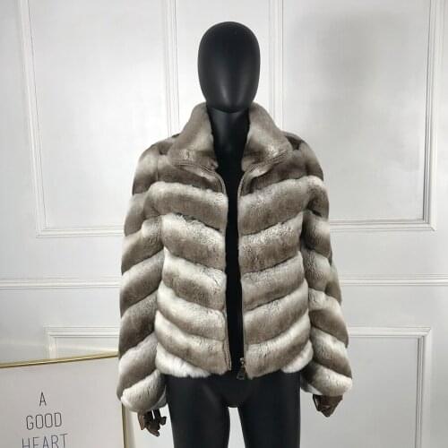 New Arrival Women Real Rex Rabbit Fur Coat Winter Warm Fashion Overcoat Hot Style