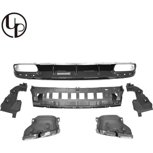 New product PP+ stainless steel material S class W217 S63 cp 2018 year rear diffuser and exhaust tips
