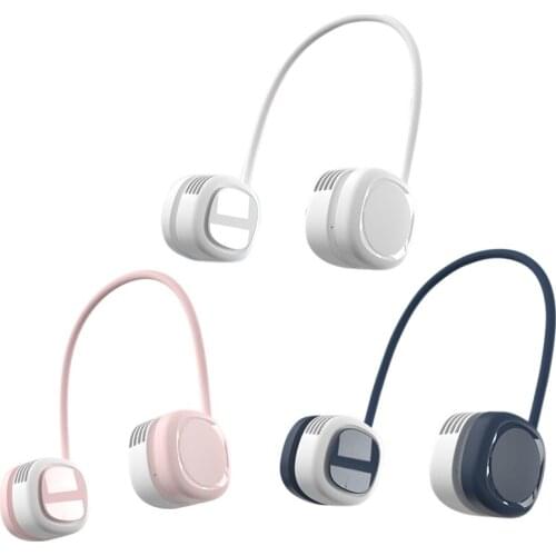 Portable Neck Fan USB Rechargeable 3-Speed Silent Cooling Fan for Women/Men