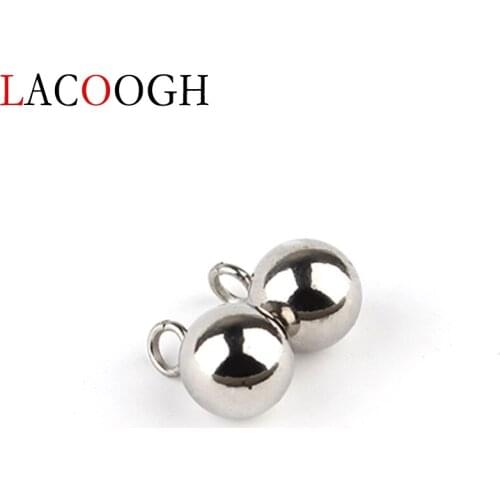 Wholesale Silver Color 10pcs/lot 4/6/8mm Stainless Steel Ball Earrings Findings Accessories for DIY Making Drop Earrings