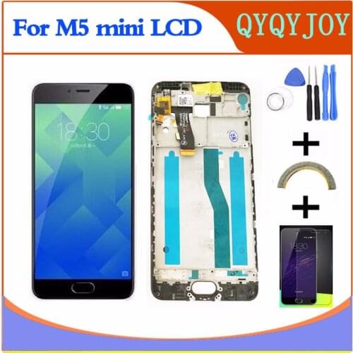 AAA Quality MEIZU M5 mini LCD Touch Screen Digitizer with Frame M611D M611H LCD For MEIZU M5 Display Replacement