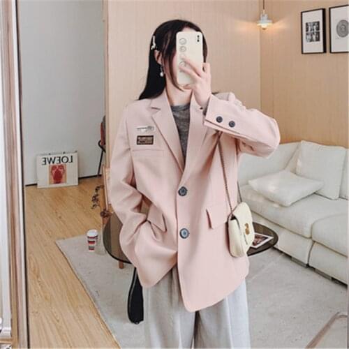 2021 Spring Slim Small Suit Coat For Women Jacket Korean Antumn Casual Three Color Trench Coat Newest Female Coat Work Wear Coat
