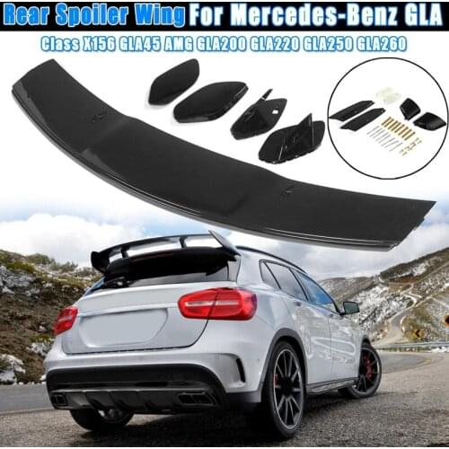 For Benz new GLA X156 2021 high quality ABS Plastic Unpainted Color Rear Spoiler Wing Trunk Lid Cover Car Styling