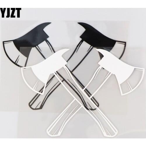 YJZT 17.1CM*12.1CM Axe Weapon Car Sticker Vinyl Decal Pattern Personality Decoration 1A-0466