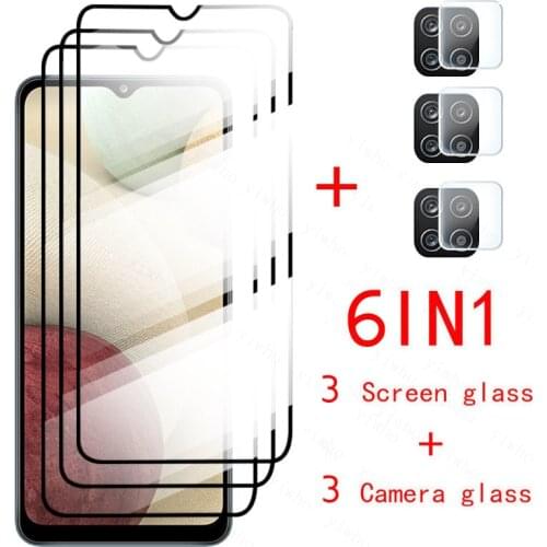 4in1 Camera Glass For Samsung a12 a32 5g a52 a02s Protective Glass On For Galaxya12 a 02s 12 32 52 Light Phone Screen Film Glas