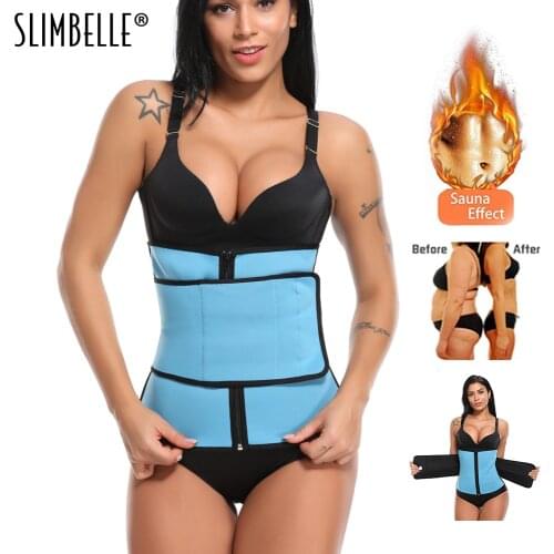 Women Neoprene Steel Boned Waist Trainer Underbust Corset For Weight Loss Workout Body Shaper Tummy Fat Burner Sweat
