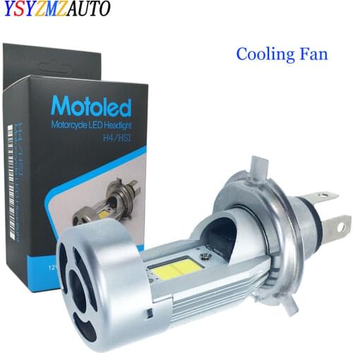 1Pcs Motorcycle Headlight H4 P43t HS1 LED Fog Lamp HS1 LED Moto Bulbs Hi/Lo Beam For Motor bike Scooter Headlights 40W 4000LM