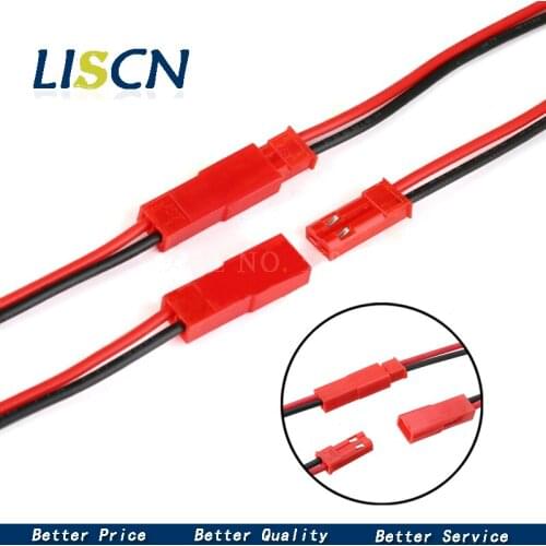 10 sets 2Pin Connector Male Female JST Plug Cable 10CM 15CM 22AWG Wire For RC Battery Helicopter DIY LED Lights Decoration