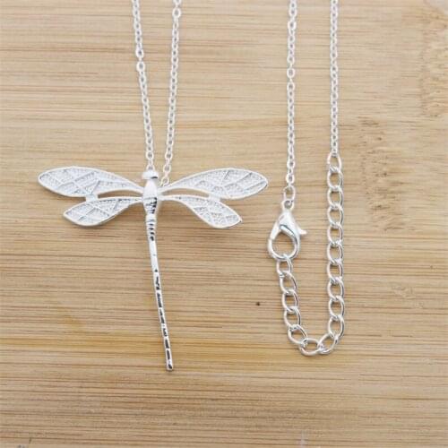 10pcs Casual Fashion Dragonfly Pendant Necklace for Women Girl Jewelry 2021 Gifts