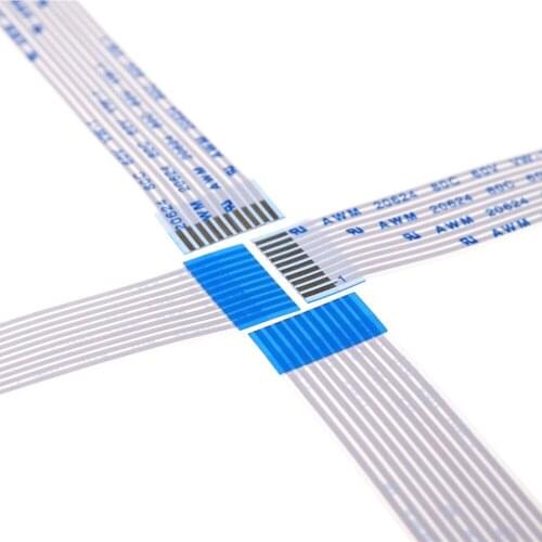 100 pcs Flexible Flat Cable FFC 10 PIN 1.25 mm pitch 50 100 150 200 300 350 500 mm Length Type A Same Contact Sides