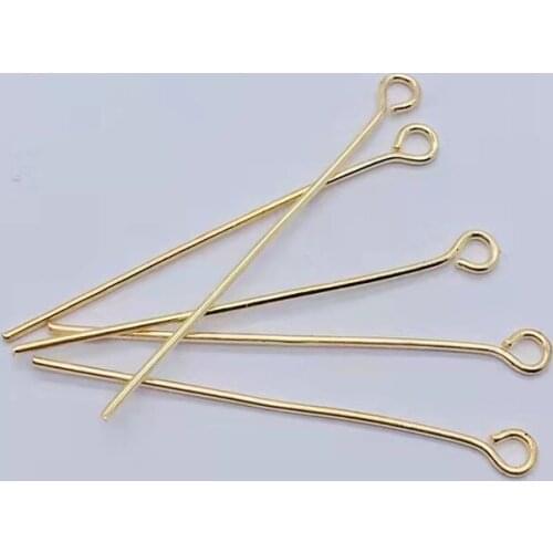 10000pc 16 20 25 30 35 40mm Eye Head Pins Flat Head Pins Eye Pins For Jewelry Findings Making Diy Supplies Spot Goods Wholesales