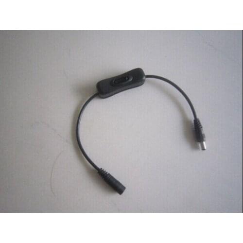 20pcs/Lot 5.5X2.1mm LED DC Power plug connector switch cable