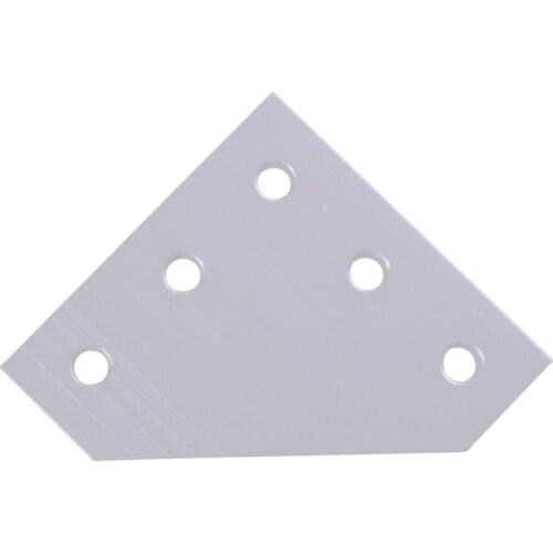 3D Printer 90 Degree 60 x 60 x 4MM L type with 5 Hole Joining Plates for CNC 2020 V-slot Aluminum profiles