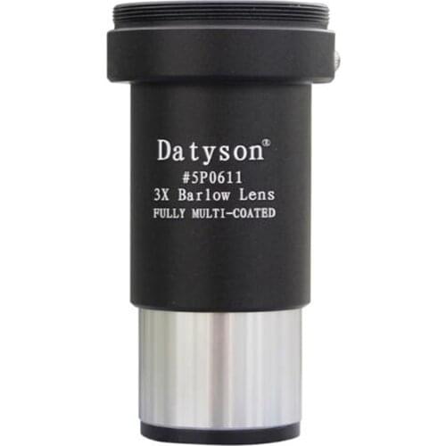 Datyson Astronomical Telescope Accessories 1.25 Inch 3X Extender Barlow Lens 5P0611