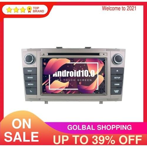 Android 10.0 PX6 4+64GB Car DVD Player For Toyota Avensis 2009-2016 T27 GPS Navigation multimedia radio tape recorder head unit