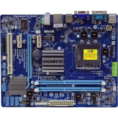For Gigabyte GA-G41MT-S2 Original Used Desktop Motherboard G41MT-S2 G41 LGA 775 DDR3 8G SATA2 USB2.0 Micro-ATX