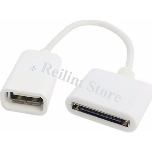 Dock 30pin Female to USB 2.0 Female Data Charge Cable for Keyboard Card Reader USB Device Dock 30pin Adapter Converter