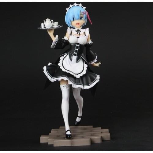 Re:Life In A Different World From Zero Rem Servant Girl Action Figure PVC Collection Model toys for christmas Gift