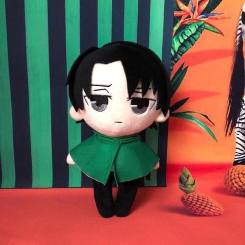 Attack on Titan Levi,Ackerman Model Toy Action Figure Classic Anime Color Box Ornaments Gift Toy Collection Novelty Plush Toys