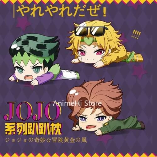 Anime JoJos Bizarre Adventure Figure Pillow Toy Rohan Kishibe Star Platinum Diavolo Cosplay Stuffed Plush Doll 50cm for Gift