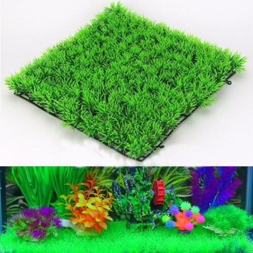 Simulation Aquatic Plants Aquarium Decorations Fish Tank Landscape Artificial Lawn Water Plastic Green Grass Plant Ornaments