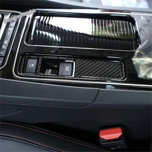 Lapetus Accessories Interior Electric Hand Brake Parking / "P" Stalls Button Cover Trim For Jaguar XF 2016 2017 2018 2019 / ABS