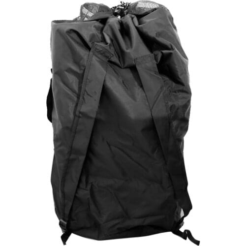 Lightweight Foldable Mesh Duffel Backpack Dive Bag w/ Compact Pocket for Scuba & Snorkeling Drawstring Kayaking Boating Sailing