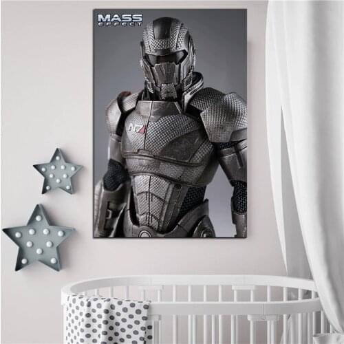 Mass Effect 3 Human Soldier Wallpaper Canvas Posters Prints Wall Art Painting Decorative Picture Modern Home Decoration Artwork