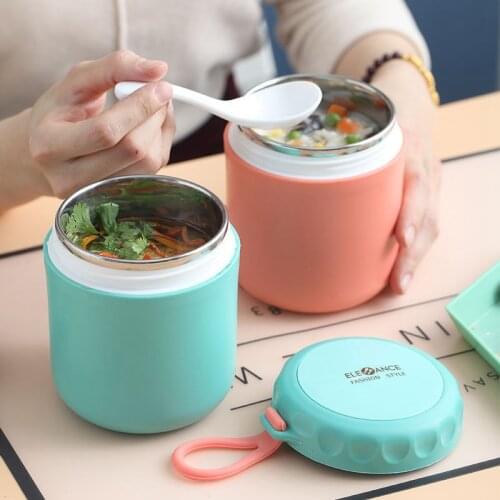 Mini Food Thermos Lunch Box Portable Stainless Steel Leak-Proof Food Storage Container For Kids School Kitchen Lunchbox