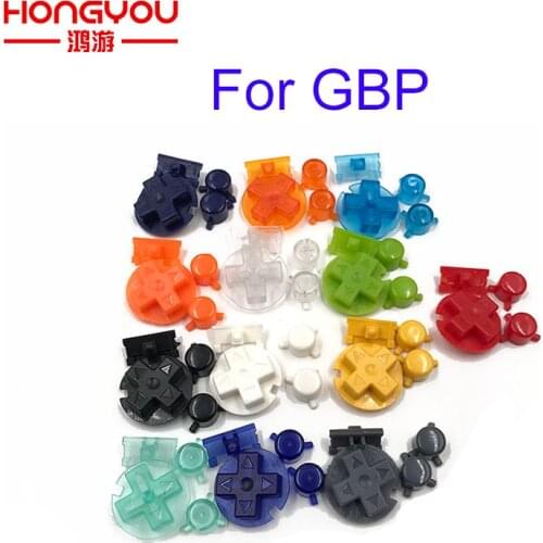 Colorful Replacement Buttons Set Replacement For Gameboy Pocket GBP On Off Button AB Buttons D Pads