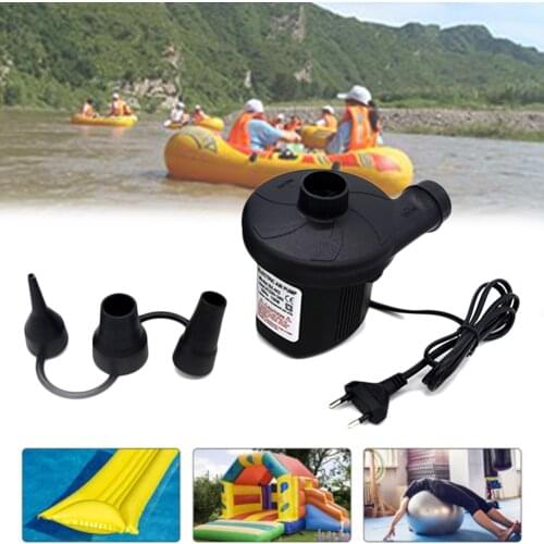 220V Inflatable Pump Electric Air Pump With EU Plug For Vacuum Storage Compression Bags Portable Quick Filling For Car lovable