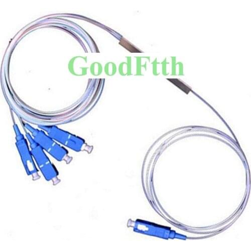 Optical PLC Splitter Coupler 1X4 SC-SC UPC SM Mini Module GoodFtth 10pcs/lot