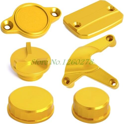 Front Rear Brake Cover Water Tank Oil Filter Cap Alternator Cap Protection Water Pump Cover For Ducati Monster 821 2014-2017