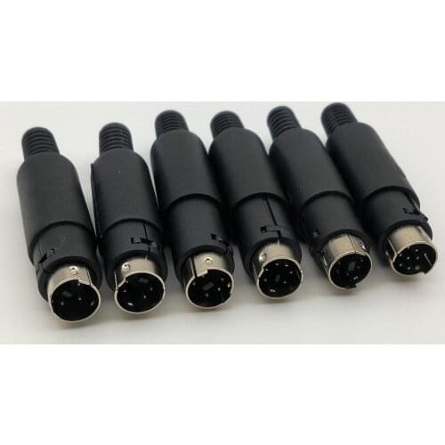 Mini DIN Male 3 PIN 4 PIN 5 PIN 6 PIN 7 PIN 8 PIN Audio AV Connector adapter New