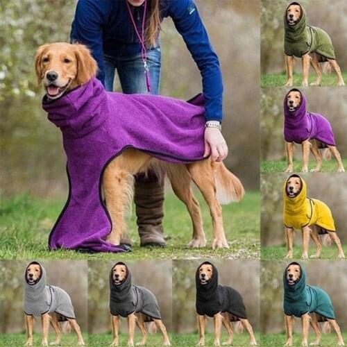 S-5XL Universal Pet Dog Thicken Warming Clothing Fleece Velvet Golden Retriever Dogs Thick Warm Coats Clothes Pet Supplies