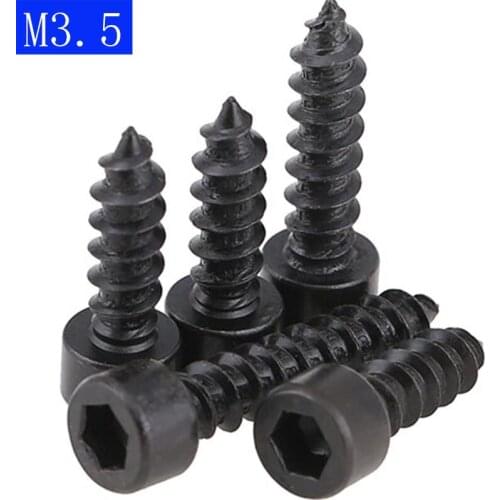 M3.5 ( 3.5mm ) Socket Head Cap Screw Self Tapping Screws High Tensile 8 Black Oxide NEW