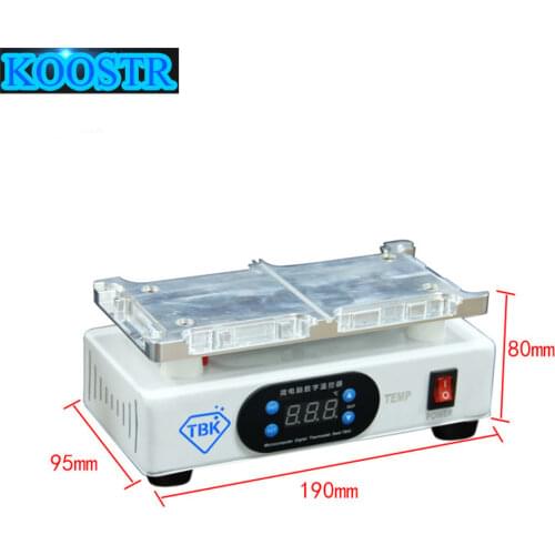 TBK-988D For iPhone X/XS/XS Max LCD Screen Frame Separator Machine Middle Frame Remover Heating Table