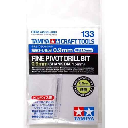 Tamiya 74133 Fine Pivot Drill Bit (0.9mm Shank Dia. 1.5mm) Model Craft Tool