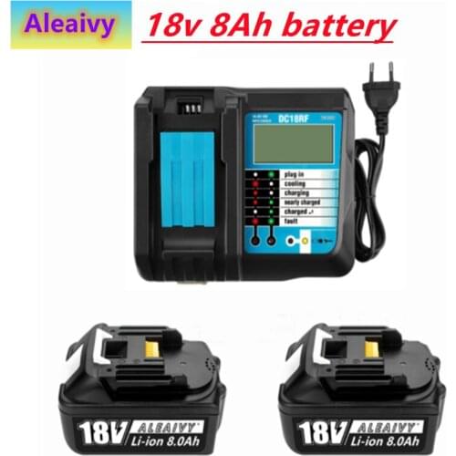 The 8.0Ah BL1860 that replaces Makita 18V lithium ion battery is compatible with Makita 18V BL1850 1840 1830 cordless power tool
