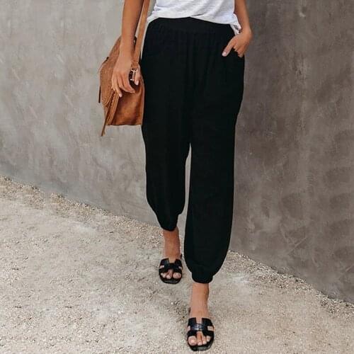 2021 Spring Baggy Pants Women Fashion Black Sweatpants Wide Leg Sweat Pants Lady High Waist Baggy Pant Casual Loose Trouser 3XL