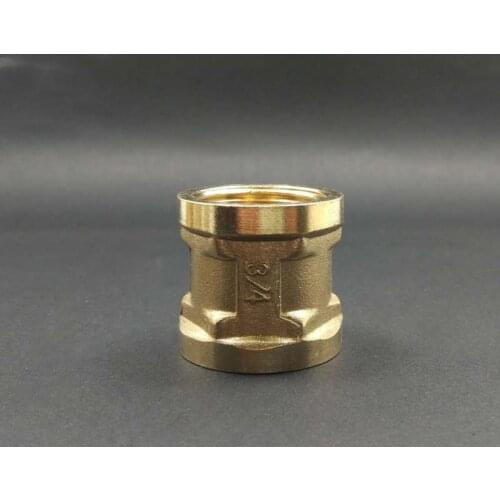 1/2" 3/4" 1" 1-1/4" 1-1/2" 2" BSP Female To Female Thread Brass Pipe Fitting Coupler Connector for Water Gas Fuel