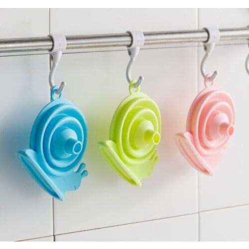 100pcs Kitchen Folding Snail Funnel Kitchen Tools Home Mini Telescopic Oil Vinegar Funnel WB1724