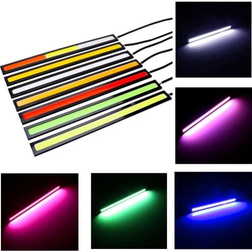 10X 17cm COB Universal Car Led Light Strip Auto Daytime Running Lamps Motorcycle Led Light Bar Car Waterproof External Headlight